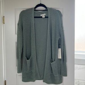 Light green cardigan
